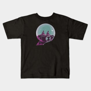 Retro Future DJ Bubble 3 Kids T-Shirt